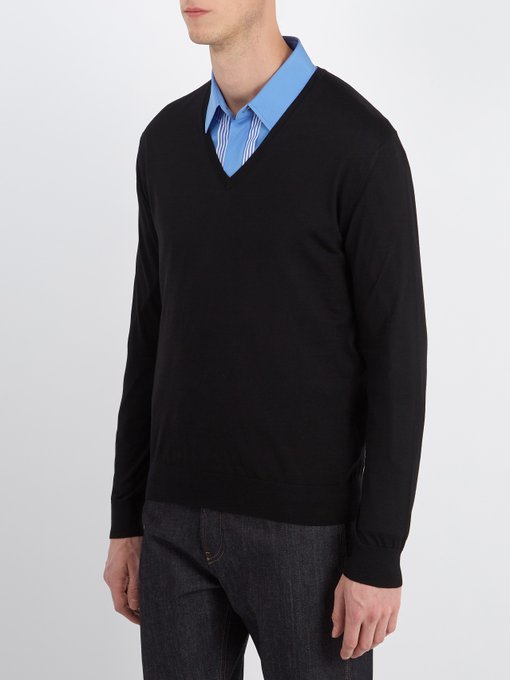 V-neck wool sweater | Prada | MATCHESFASHION AU