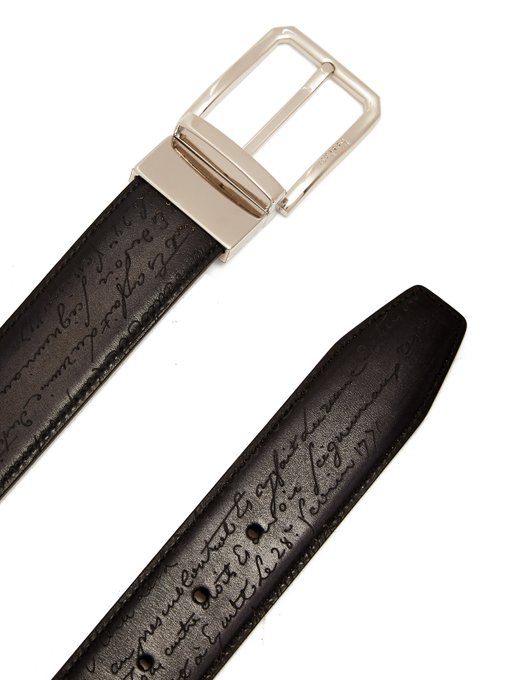 Versatile reversible leather belt展示图