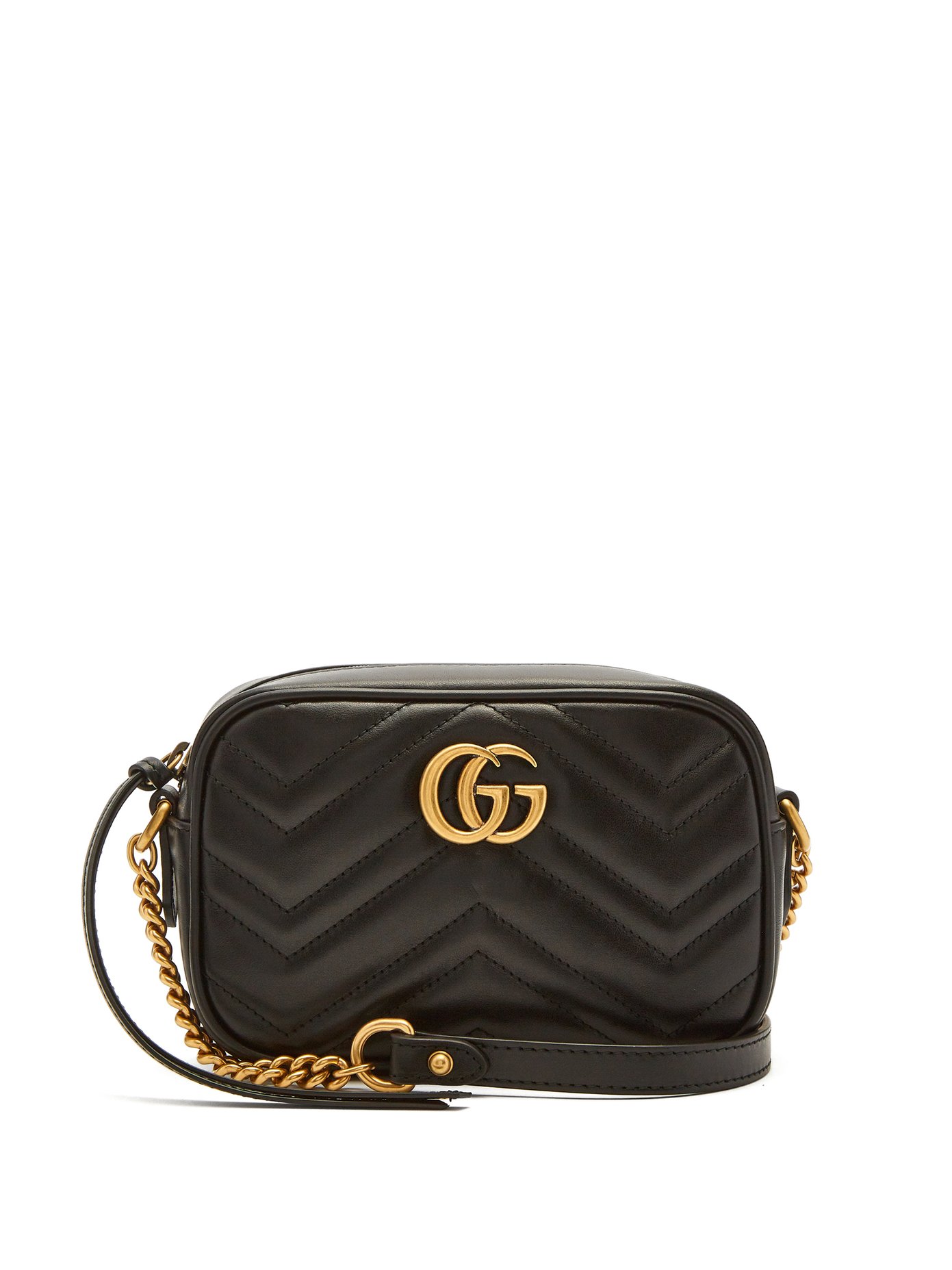 GG Marmont mini quilted-leather cross 