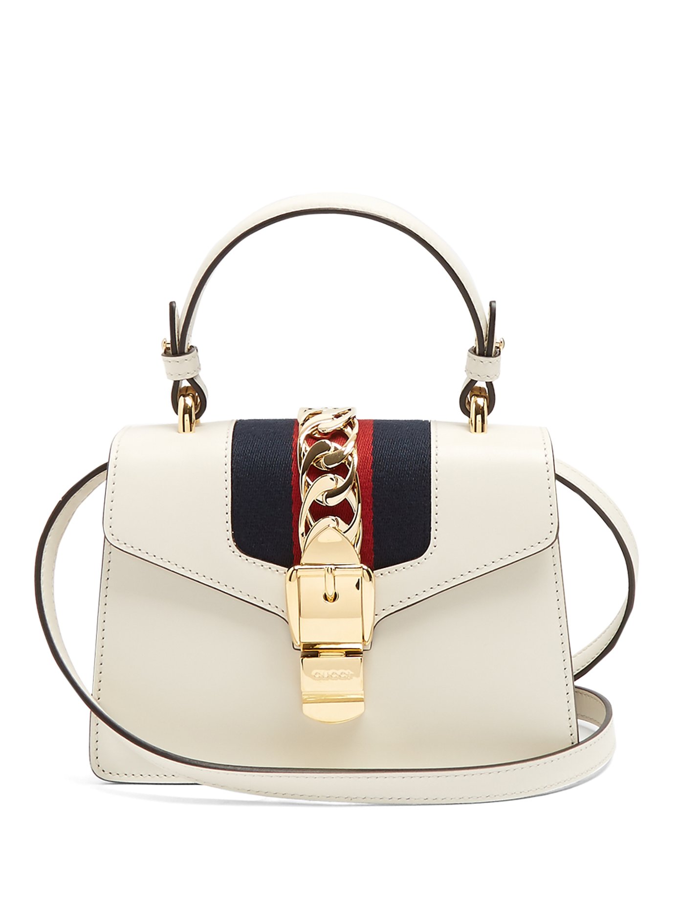 gucci sylvie white bag