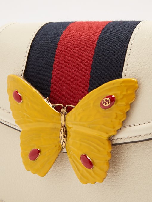 gucci red butterfly bag