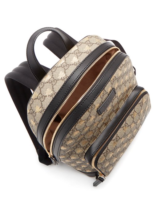 gucci backpack with gold bees