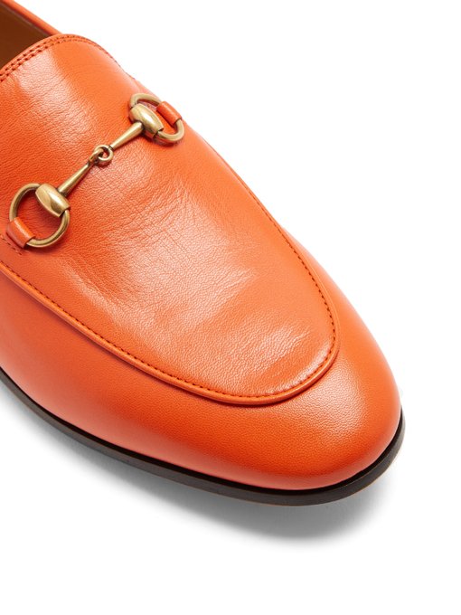 gucci orange loafers