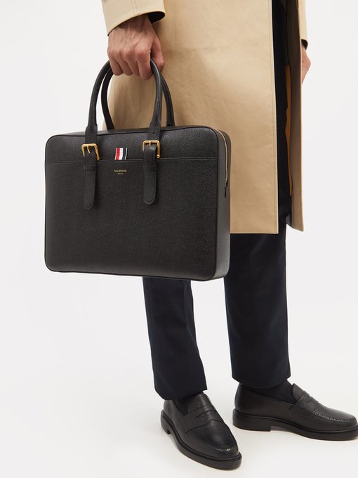 Pebbled-leather briefcase展示图