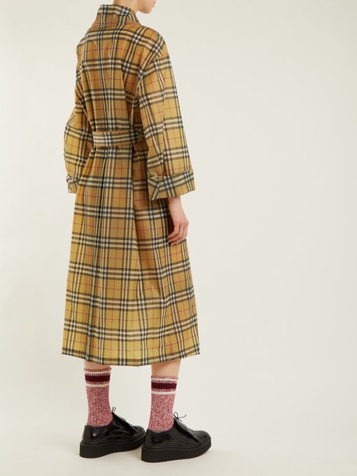 burberry check coat