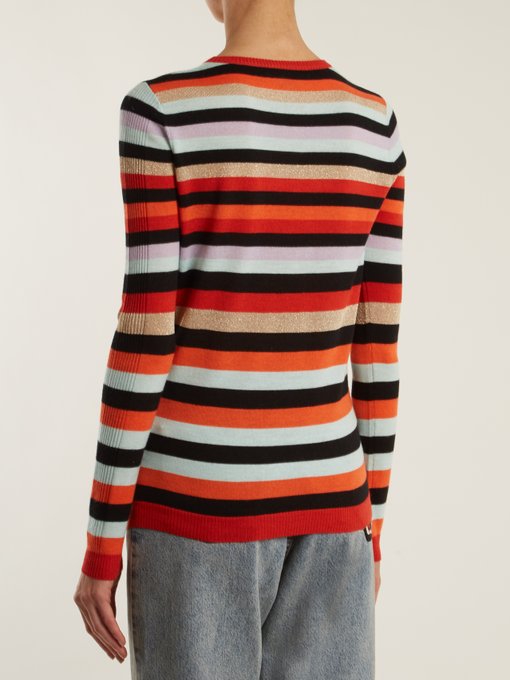 Lolita striped wool and cashmere sweater展示图