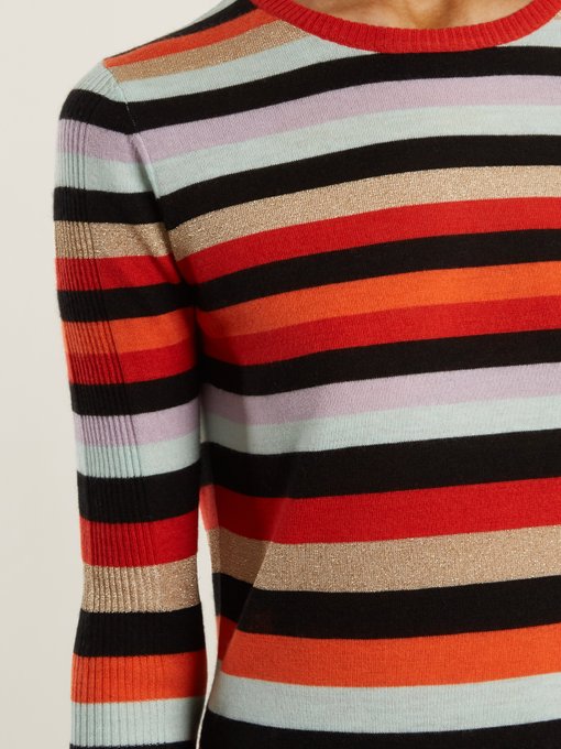 Lolita striped wool and cashmere sweater展示图