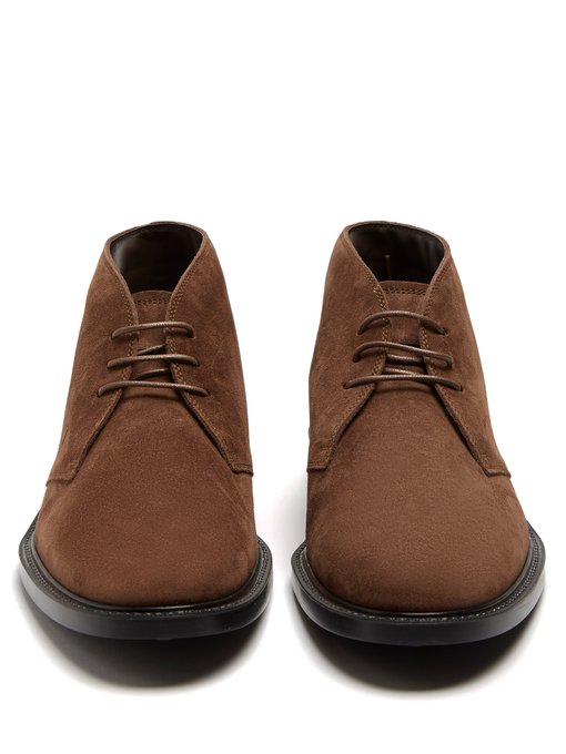 Lace-up suede desert boots展示图