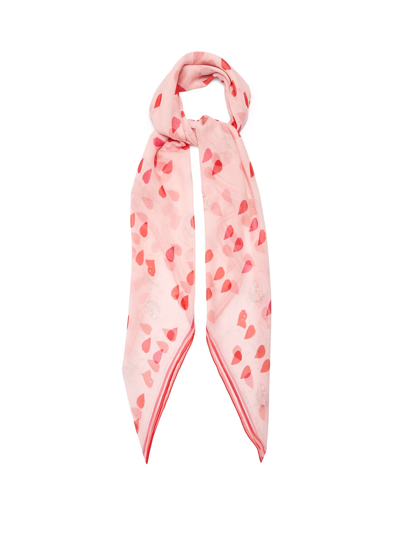 cerise pink neck scarf