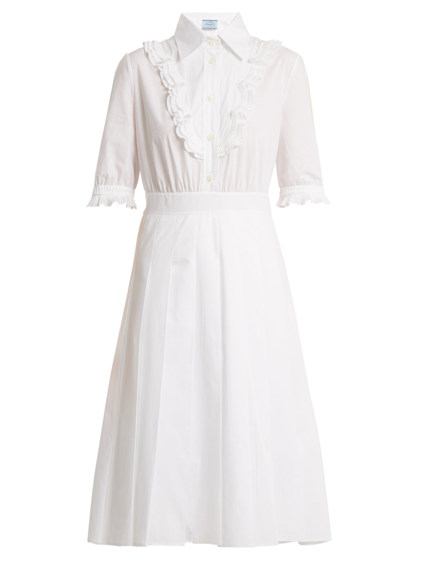 prada dress white