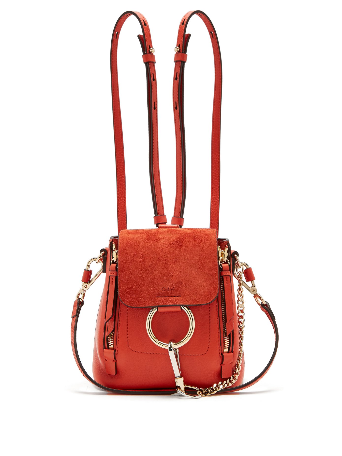 chloe faye backpack red