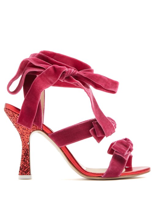 Marla wraparound velvet sandals | The Attico | MATCHESFASHION UK