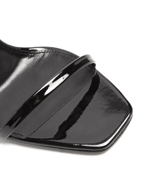 Opyum logo-heel patent-leather sandals展示图
