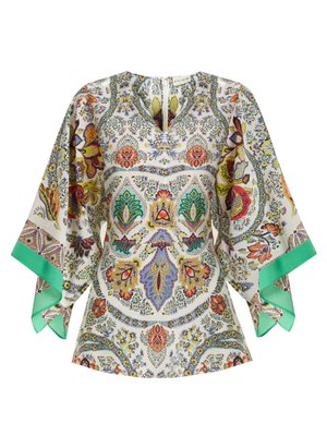Chiquitisi floral-print silk crepe de Chine top | Etro | MATCHESFASHION UK