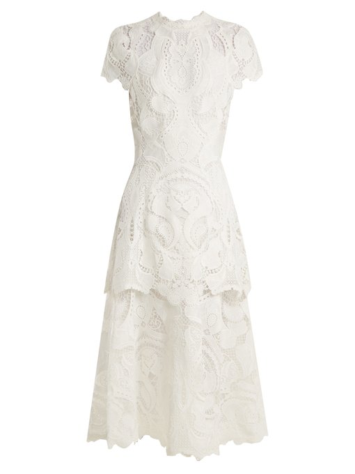 guipure lace midi dress by jonathan simkhai