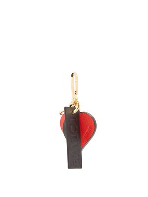 Heart leather bag charm | Loewe 