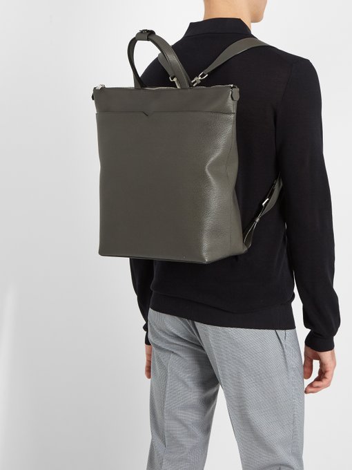 Grained-leather backpack | Valextra | MATCHESFASHION UK