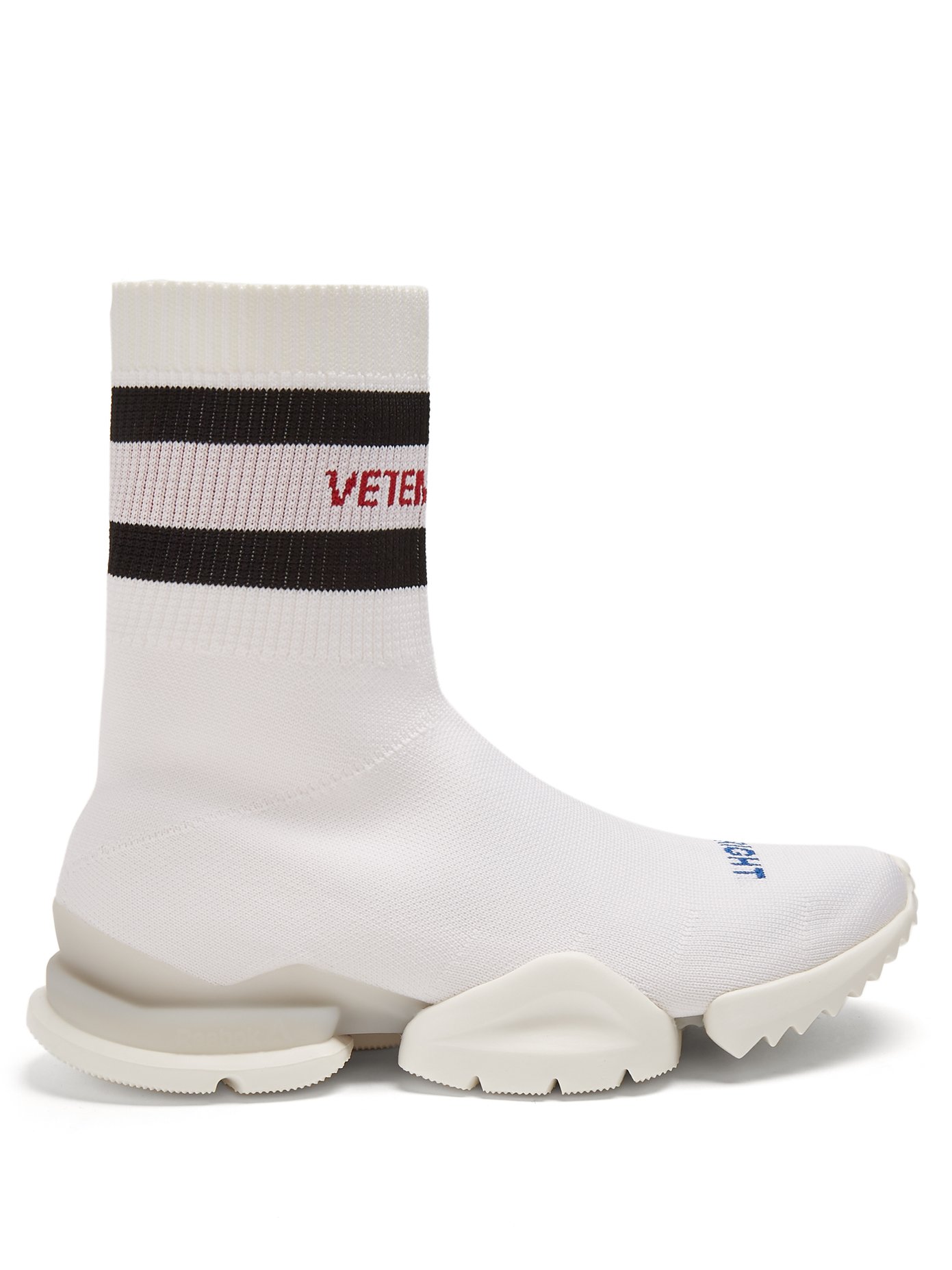 vetements x reebok high top sock trainers