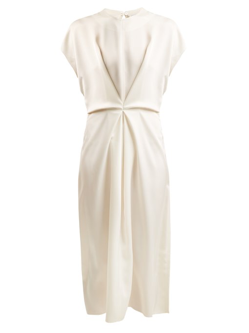 Draped-waist satin dress | Loewe | MATCHESFASHION UK