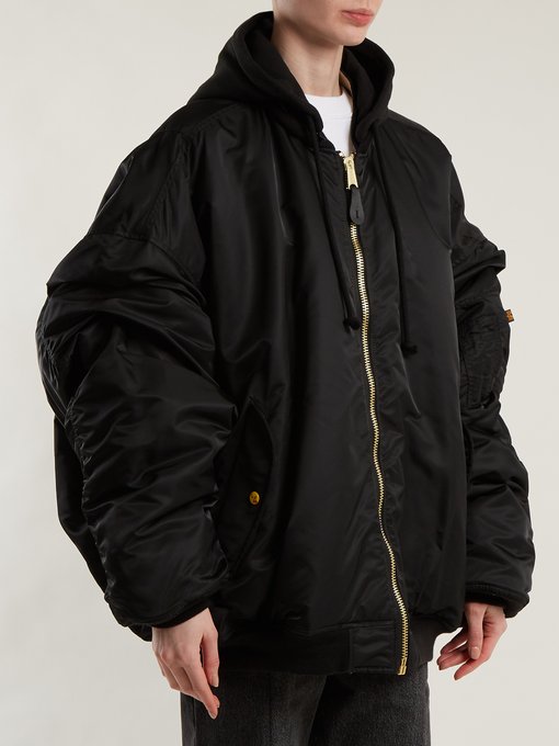 Oversized hooded bomber jacket | Vetements | MATCHESFASHION.COM US