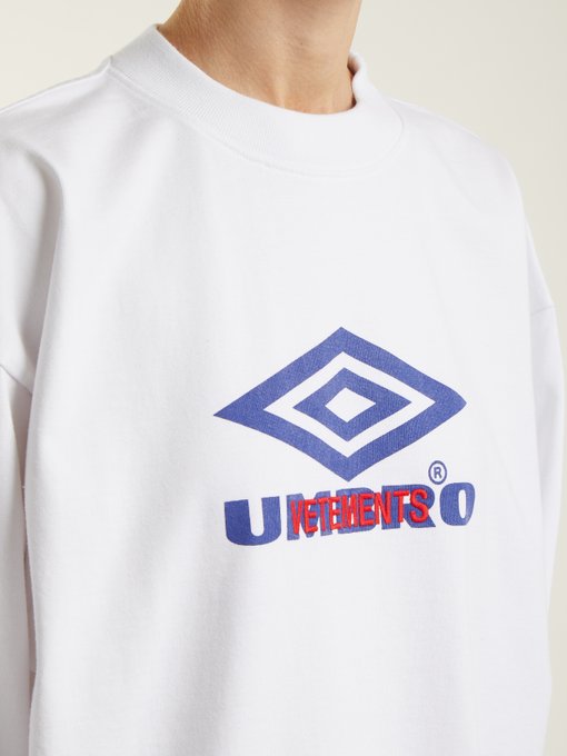 X Umbro long-sleeved cotton T-shirt 