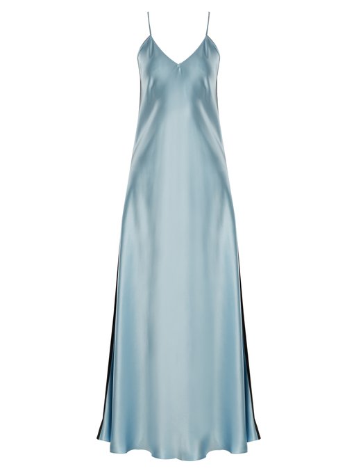 Geiko V-neck silk-satin slip dress | Racil | MATCHESFASHION UK