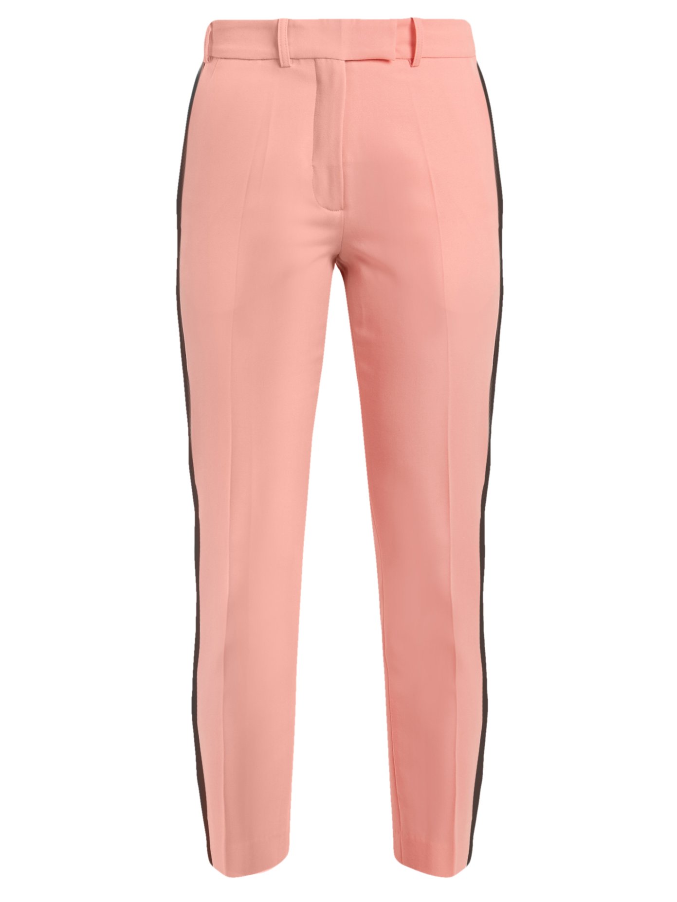 peach cropped trousers