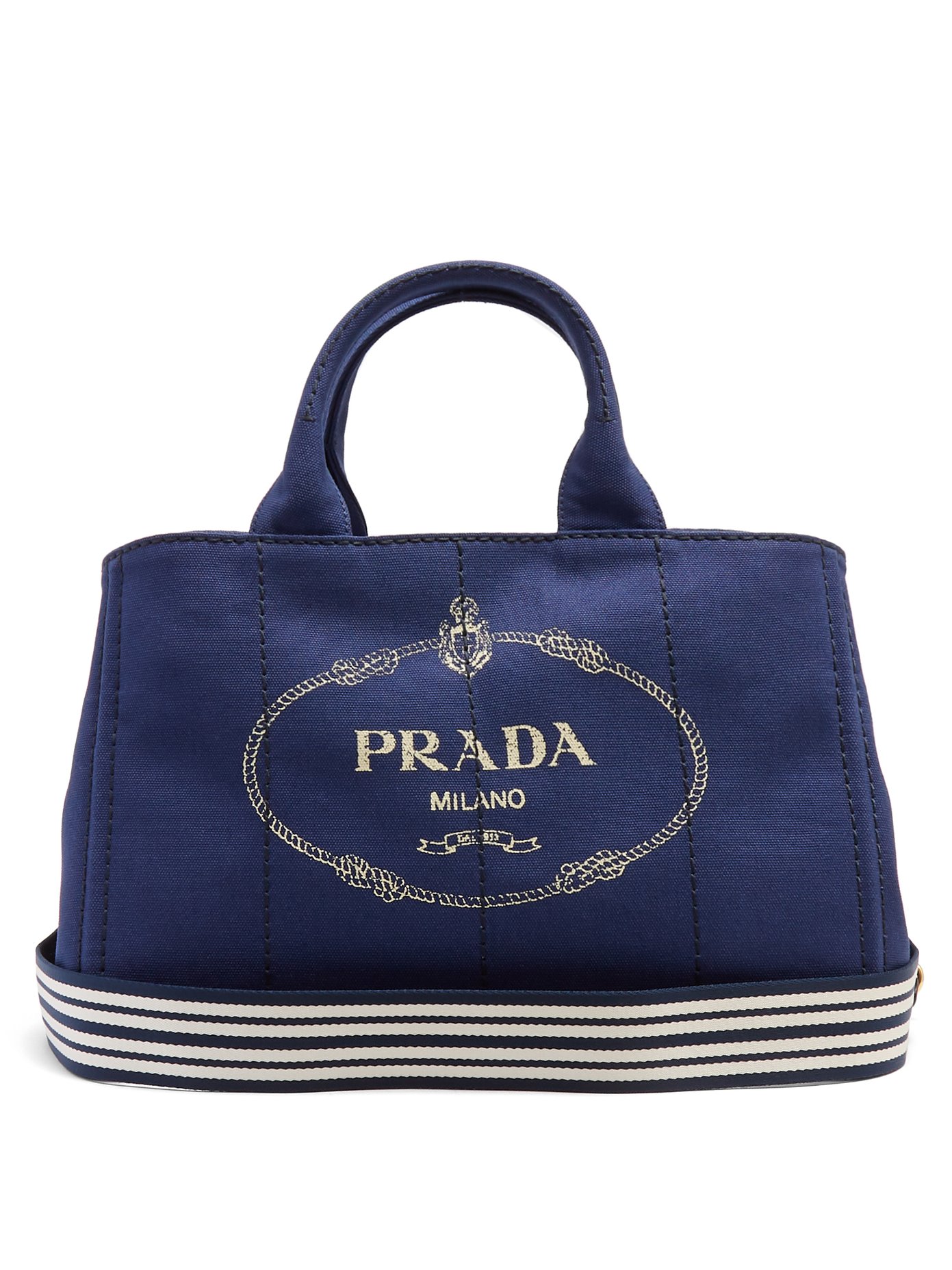 prada canvas tote bag