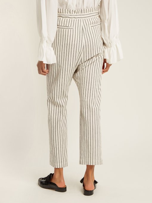 Paper-bag waist striped trousers | Masscob | MATCHESFASHION UK