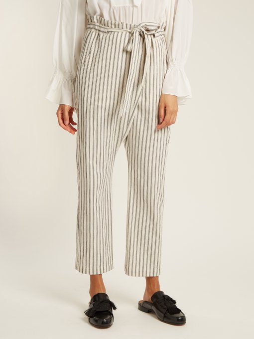 Paper-bag waist striped trousers | Masscob | MATCHESFASHION UK