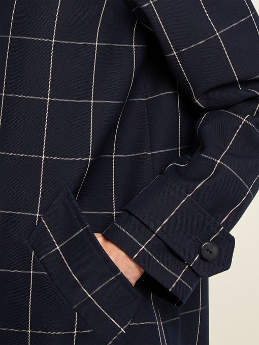Dinard checked cotton-blend twill coat展示图
