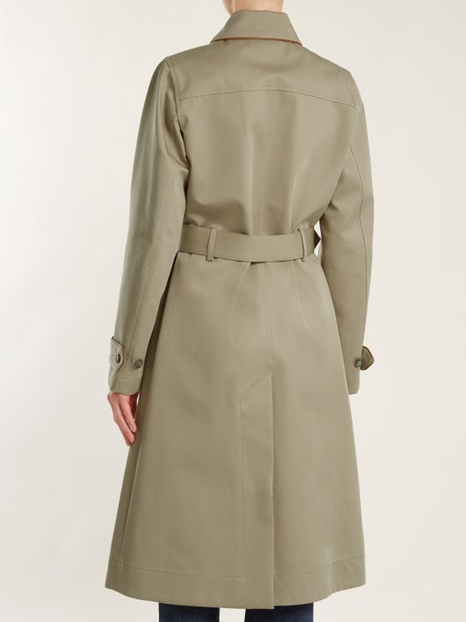 Pauline point-collar cotton-blend trench coat展示图