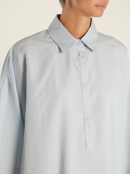 Split-side cotton and silk-blend shirt | Raey | MATCHESFASHION UK