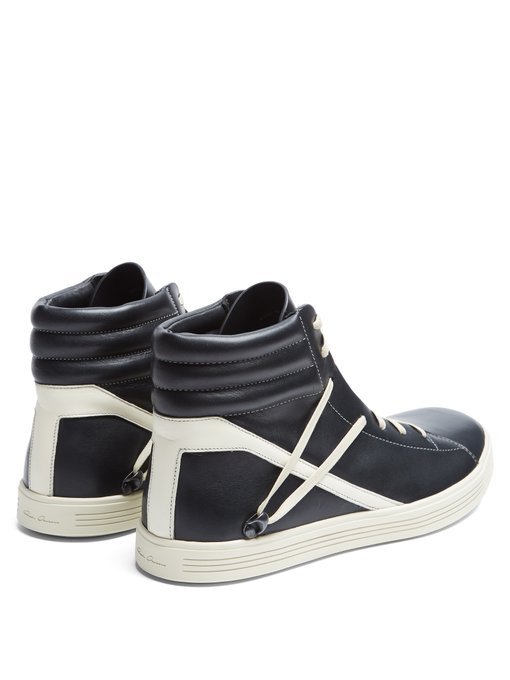 Thrasher high-top leather trainers 
