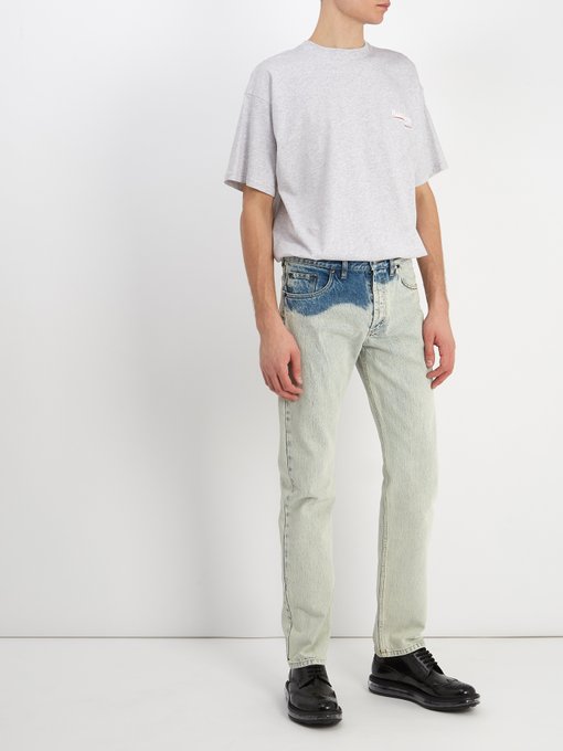 balenciaga bleached jeans