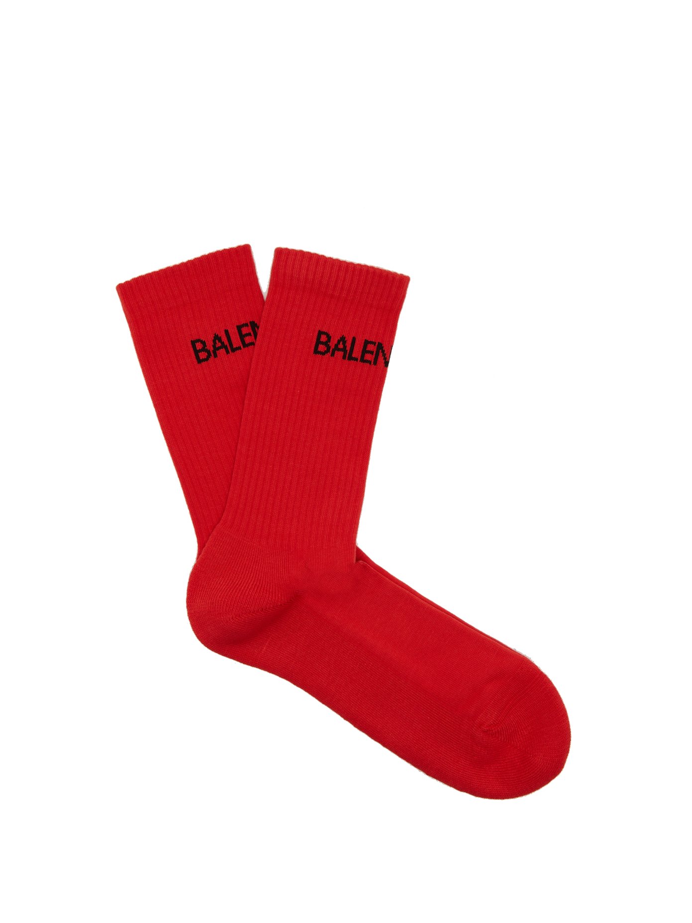 all red balenciaga socks