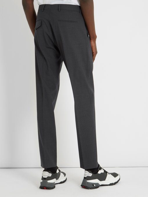 Boston straight-leg wool-blend trousers展示图