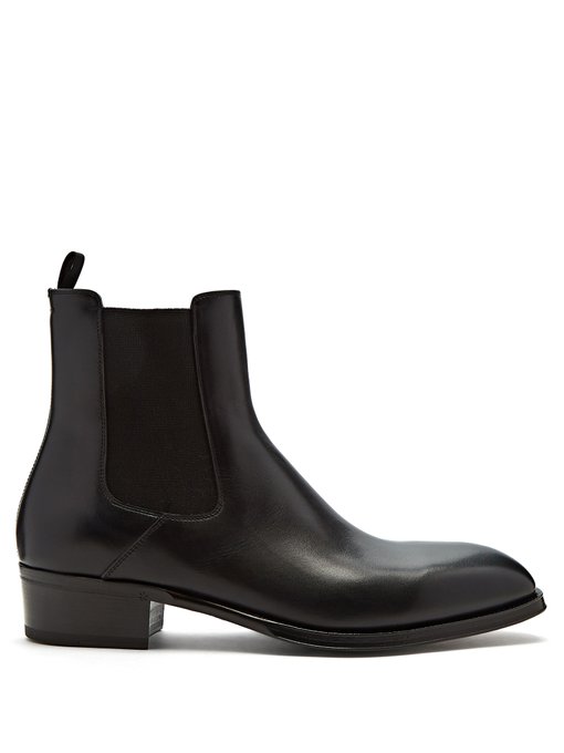 alexander mcqueen leather chelsea boots