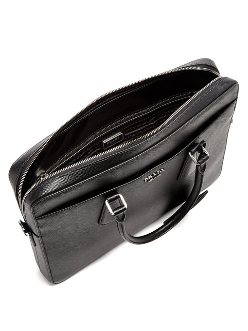 Zip-around saffiano-leather briefcase展示图