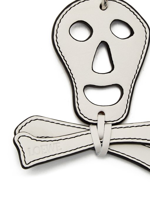Leather skull key ring展示图