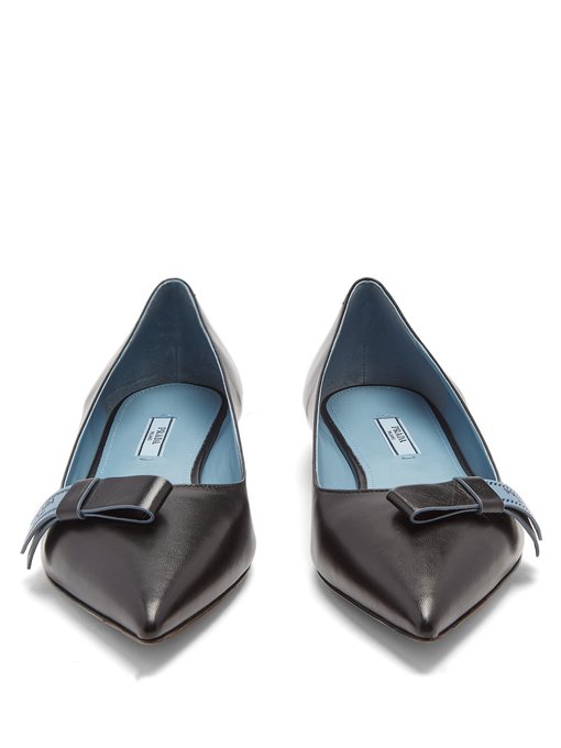 prada bow flats