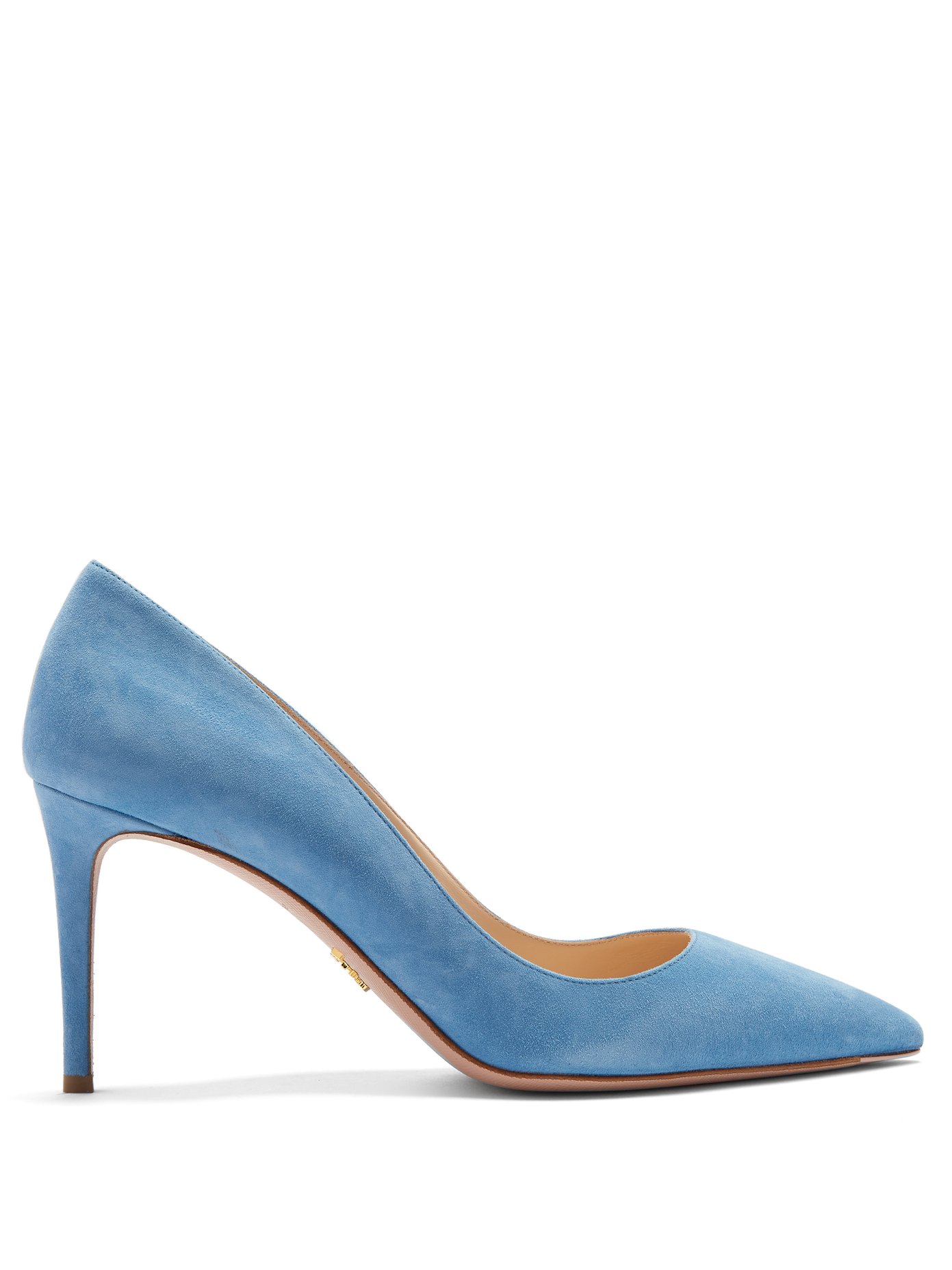 prada blue pumps