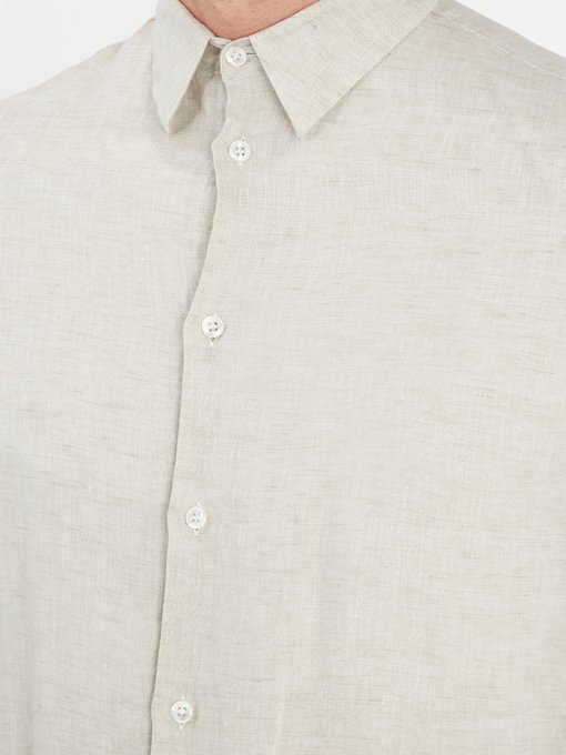 giorgio armani linen shirt