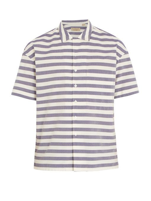 burberry striped polo