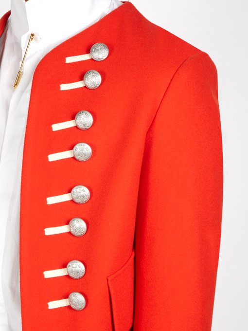 burberry military red jacket