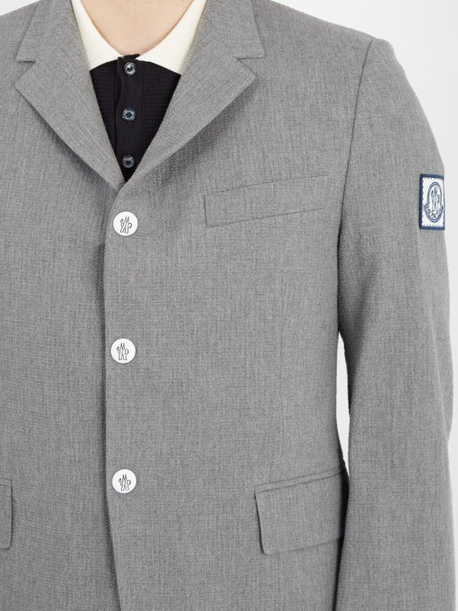 moncler gamme bleu blazer