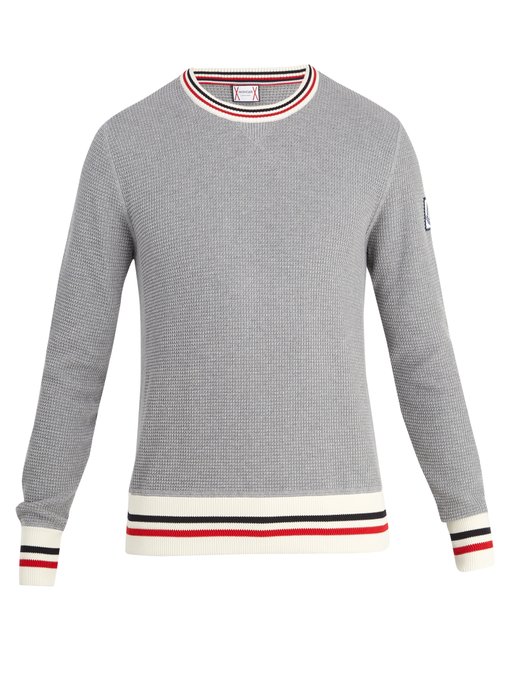 Striped cotton sweater | Moncler Gamme 