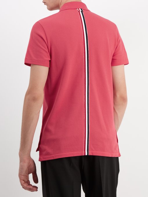 Stripe classic cotton-piqué polo shirt 