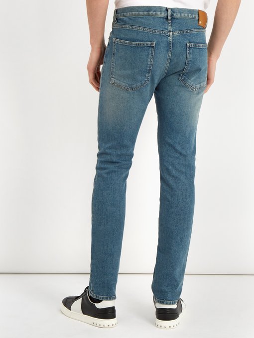 Mid-rise slim-leg jeans展示图
