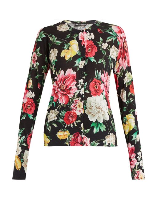 Floral-printed silk cardigan | Dolce & Gabbana | MATCHESFASHION UK